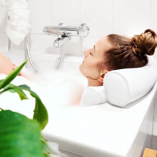 Marbeaux Badkussen Set van 2 Hoofdkussen Zwart Nekkussen Hoofdsteun Kussen voor in Bad – Weekend Webshop