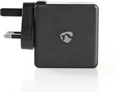 Nedis WCPD30W110BKUK Thuislader 3,0 A Usb (qc) / Usb-c™ Voeding: 30 W Zwart