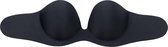 Bye Bra Gala-BH, Zelfklevende bh, Strapless & backless Bh, Onzichtbare Bh, Plak bh, Zwart, Cup E