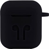 Case Cover Voor Geschikt voor Apple Airpods - Siliconen Zwart