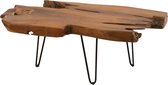 Salontafel | hout | bruin | 100x60x (h)40 cm