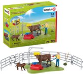 Schleich Farm World Speelfigurenset - Wasstation voor Koeien - Kinderspeelgoed voor Jongens en Meisjes - 3 tot 8 jaar - 17 Onderdelen - 42529