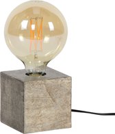 DePauwWonen - incl. ledlamp - Block Tafellamp - E27 Fitting - Antiek nikkel - Tafellampen voor Binnen, Tafellamp LED, Woonkamer, Bureaulamp, Designlamp Industrieel - Metaal - LxBxH