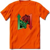 Bear / Bull Market - Crypto T-Shirt Kleding Cadeau | Dames / Heren / Unisex | Bitcoin / Ethereum shirt | Grappig Verjaardag kado | BTC Tshirt Met Print | - Oranje - M