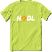 HODL - Crypto T-Shirt Kleding Cadeau | Dames / Heren / Unisex | Bitcoin / Ethereum shirt | Grappig Verjaardag kado | BTC Tshirt Met Print | - Groen - XL