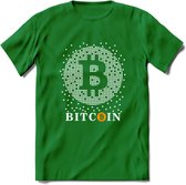 Bitcoin Bits - Crypto T-Shirt Kleding Cadeau | Dames / Heren / Unisex | Bitcoin / Ethereum shirt | Grappig Verjaardag kado | BTC Tshirt Met Print | - Donker Groen - L