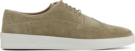 Beige suède hoge loafers - Herenschoenen – SACHA