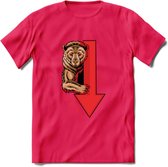 Bear Market - Crypto T-Shirt Kleding Cadeau | Dames / Heren / Unisex | Bitcoin / Ethereum shirt | Grappig Verjaardag kado | Tshirt Met Print | - Roze - M
