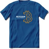 Bitcoin - Crypto T-Shirt Kleding Cadeau | Dames / Heren / Unisex | Bitcoin / Ethereum shirt | Grappig Verjaardag kado | Tshirt Met Print  Prijs - Donker Blauw - 3XL