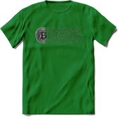 Blockchain - Crypto T-Shirt Kleding Cadeau | Dames / Heren / Unisex | Bitcoin / Ethereum shirt | Grappig Verjaardag kado | BTC Tshirt Met Print | - Donker Groen - L