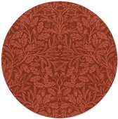 William Morris - Acorns and Oak Leaves - Walljar - Wanddecoratie - Muurcirkel - Dibond