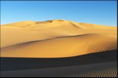 Walljar - Desert Blue Sky - Muurdecoratie - Canvas schilderij
