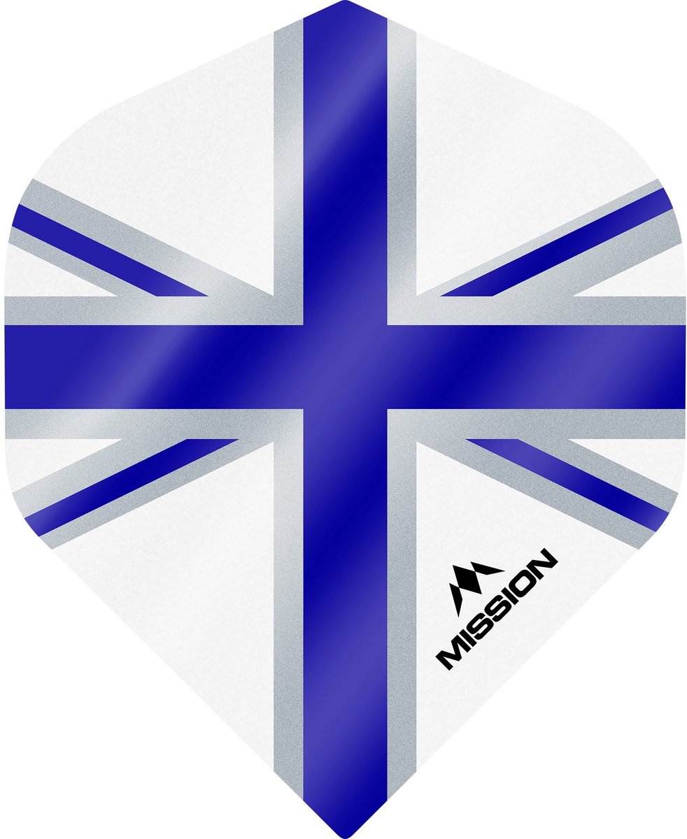 Mission Alliance 100 White & Blue NO2 - Dart Flights