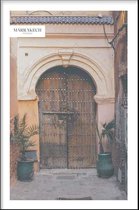 Walljar - Moroccan Door - Muurdecoratie - Poster