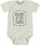 Babylook Romper Beware Of The Twins White