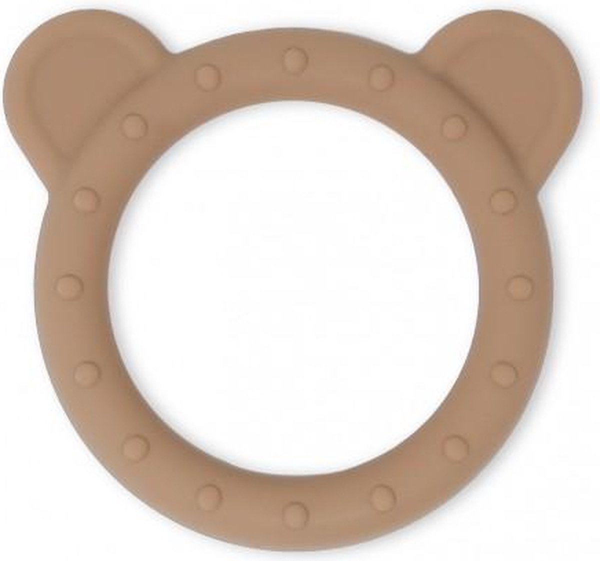 Mushie Bijtring Beer Bear Teether - Natural
