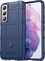 Samsung Galaxy S22+ Hoesje - Mobigear - Rugged Shield Serie - TPU Backcover - Blauw - Hoesje Geschikt Voor Samsung Galaxy S22+