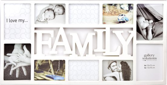 Collage de la famille Nielsen blanc
