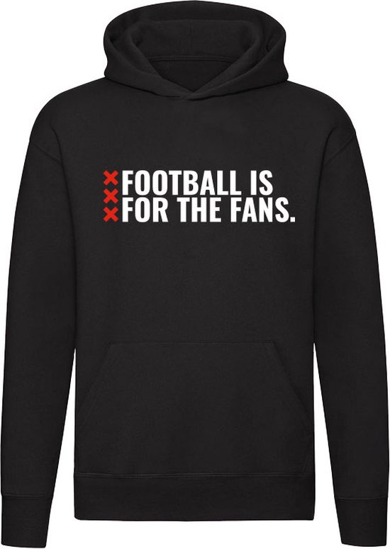 Football is for the Fans Hoodie | Amsterdam | 020 | Mokum | sweater | unisex | capuchon