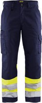 Blaklader Werkbroek High Vis 1564-1811 - Marine/High Vis Geel - C60