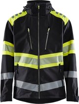 Blaklader Softshell jack High Vis 4494-2513 - Zwart/High Vis Geel - L