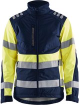 Blaklader High Vis softshell jack 4497-2513 - Marine/High Vis Geel - XXXL