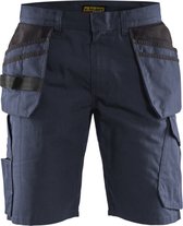 Blaklader Service short met spijkerzakken 1494-1330 - Donker marineblauw/Zwart - C48
