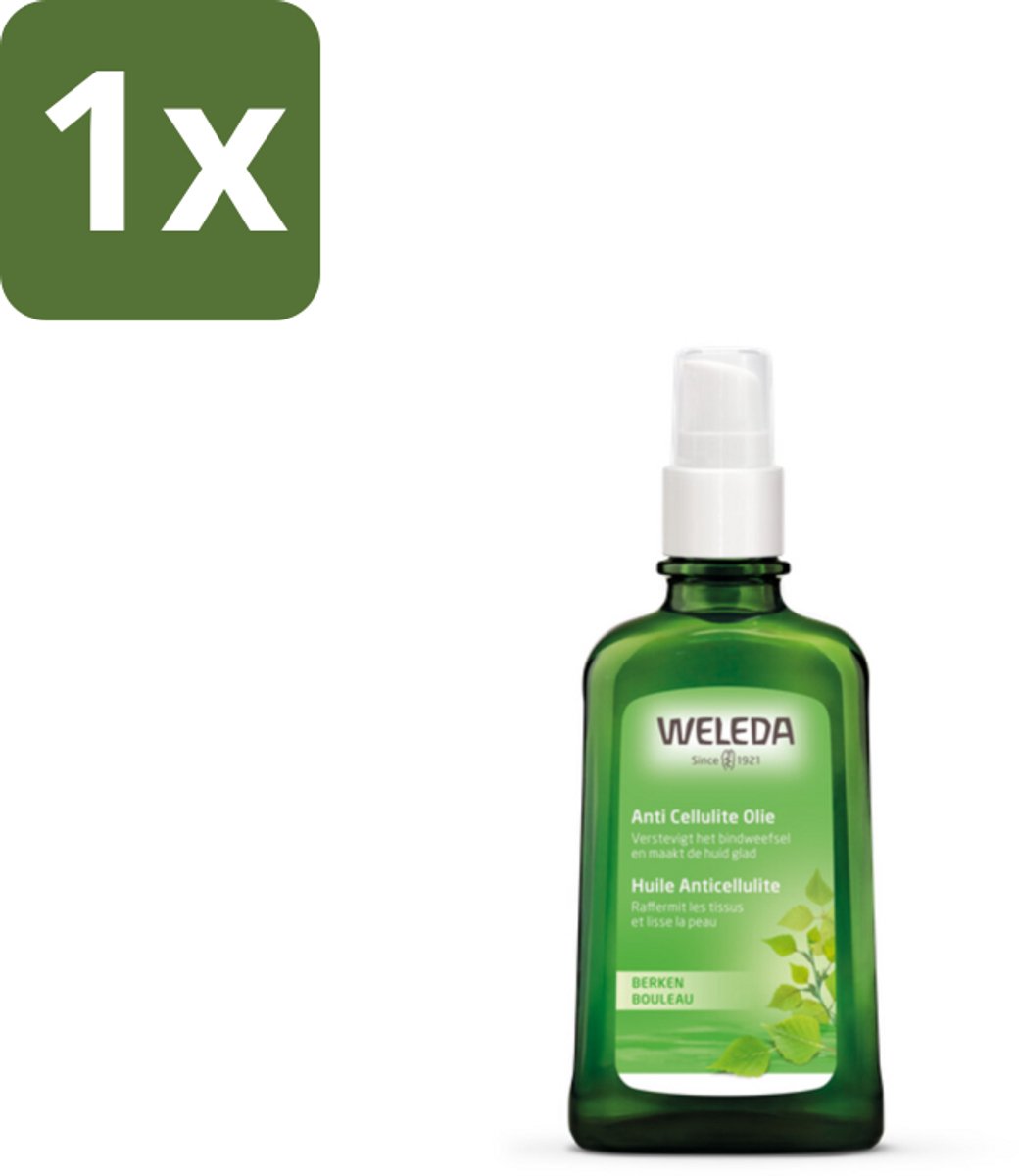 1 x WELEDA - Anti‑Cellulite olie - Berken - 100 ml - Anti Cellulite - Huidverzorging - Berkenolie - Natuurlijke Huidverzorging - Cellulite