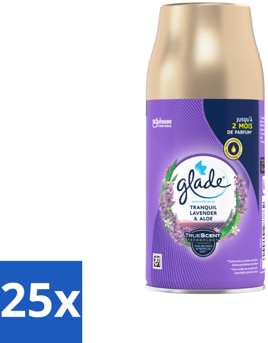 Glade - Automatische Spray - Tranquil Lavender & Aloë - 269 g - Bulkverpakking - 25 stuks