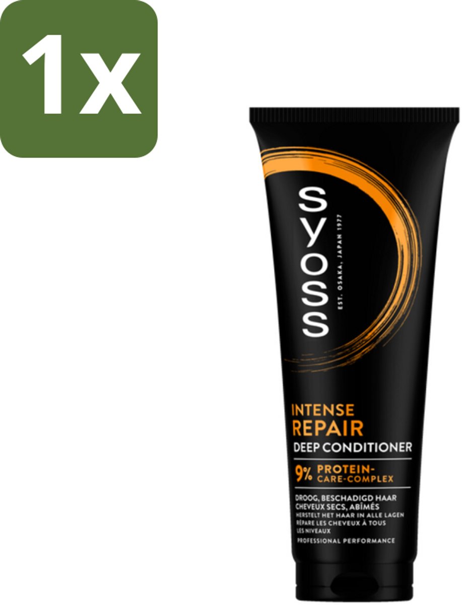 1 x Syoss - Repair - Conditioner - Herstelt & Versterkt - 250 ml - Herstel Haar - Beschadigd Haar - Droog Haar - Protein Reparatie - Haar Versterken