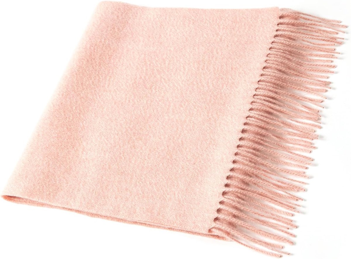 Sjaal 100% cashmere - grote ultra zachte sjaal - franjes - perfect voor elke gelegenheid - ShopVlot