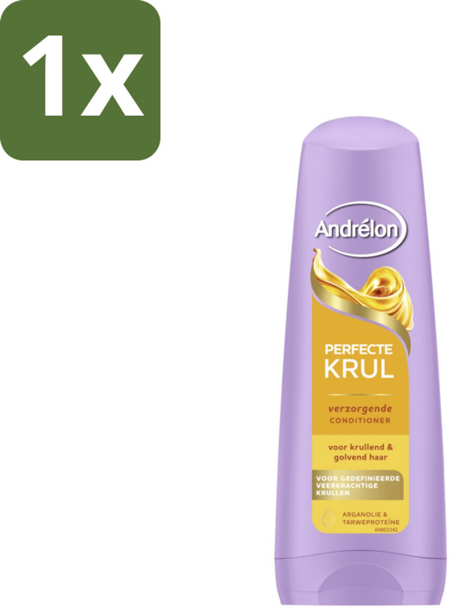 1 x Andrélon – Conditioner – Perfecte Krul – 200 ml - Krullen Verzorging - Krullen Pluisvrij - Krullen Veerkrachtig - Krullen Gedefinieerd - Krullen Zacht