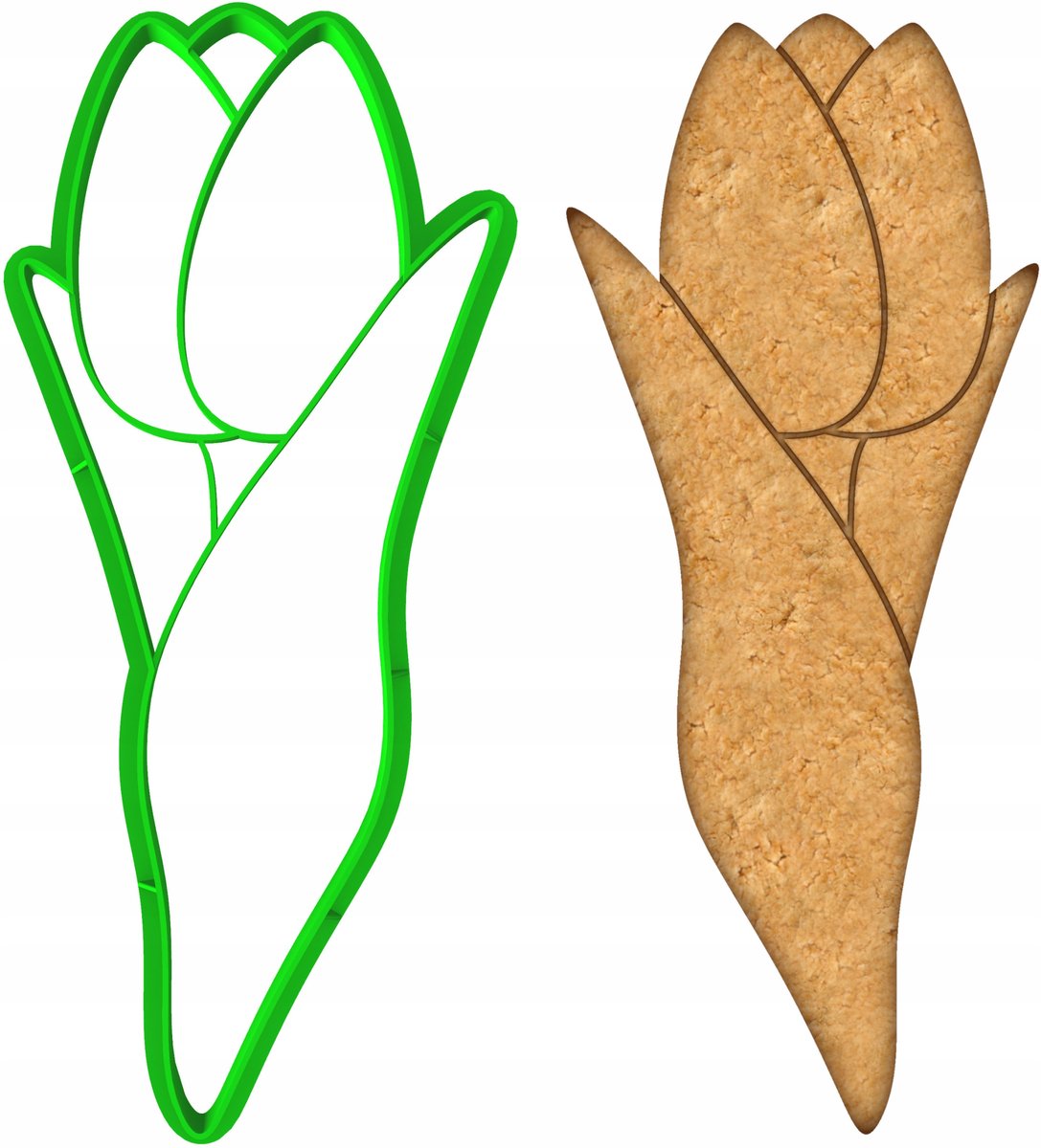 Bloem Koekjesvorm - 15cm - Perfect voor Pasen & Valentijn