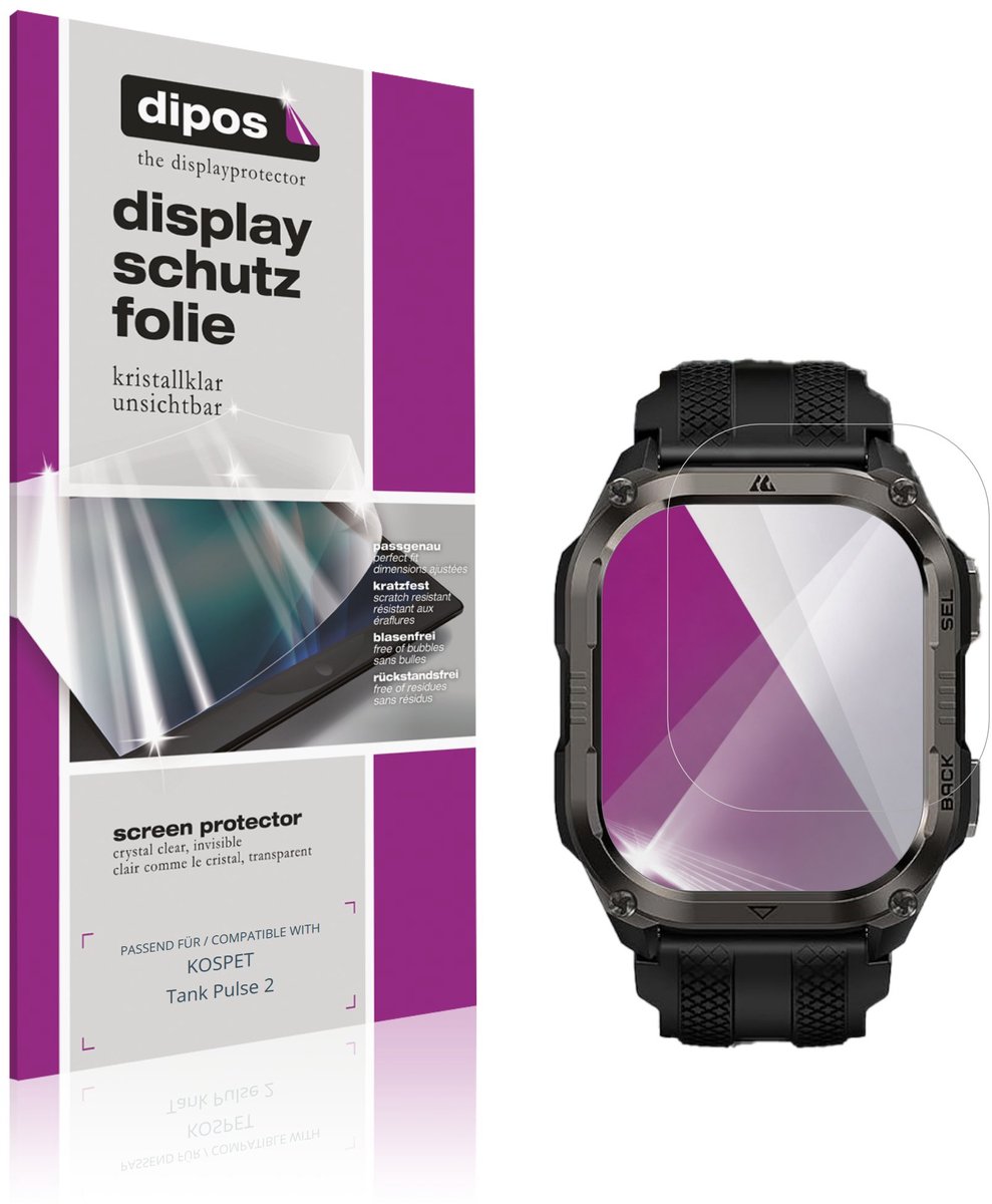 dipos – 6x Beschermfolie geschikt voor KOSPET Tank Pulse 2 | Krasbestendige & heldere Screenprotector Ultra-Thin