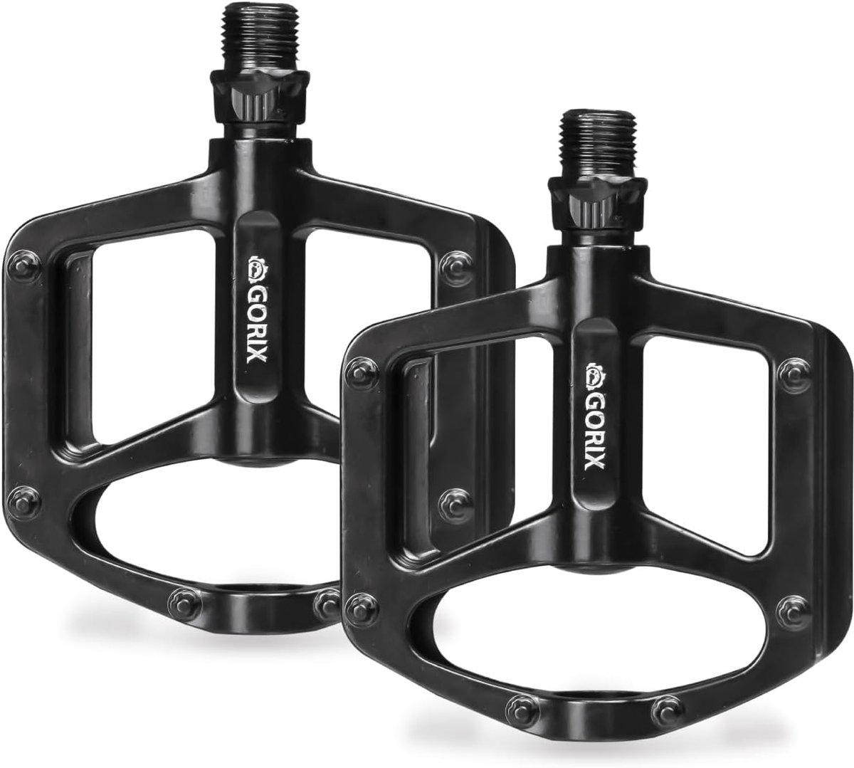 GORIX Bicycle flat pedals aluminum lightweight durable road mountain bikes (GX-MA715) - ShopVlot