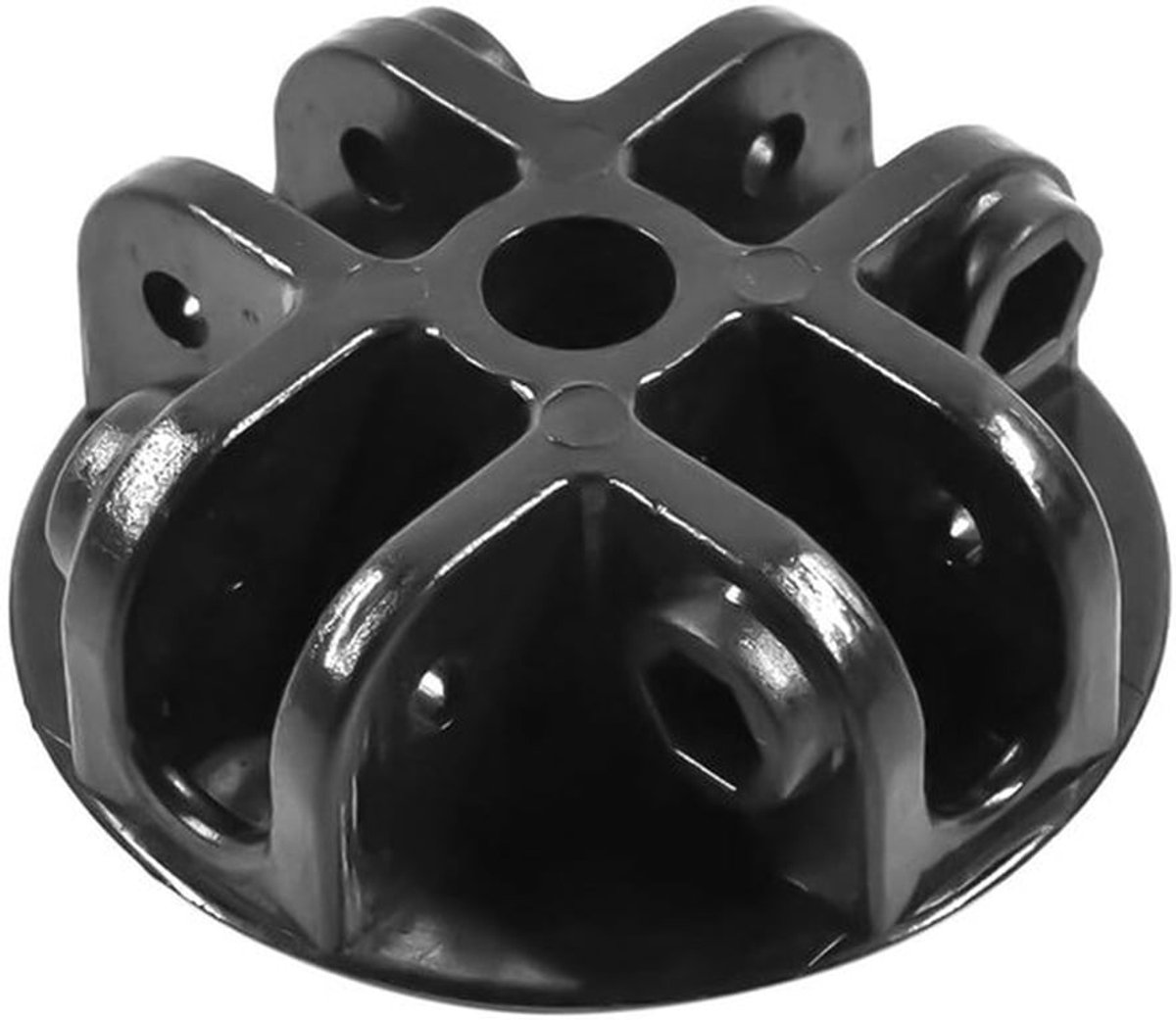 Dakconnector 4-weg - Zware Vervangende Beugel - Universele Middenverbinding - Antislip Ontwerp - Voorgemonteerde Hardware - Robuuste PA6 Constructie - Luifelconnector