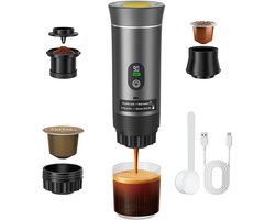 Mura Koffiezetapparaat - Espressomachine - Koffiezetter - Espresso Maker - Koffiemachine - Koud/Warm - 2 Standen - Grijs