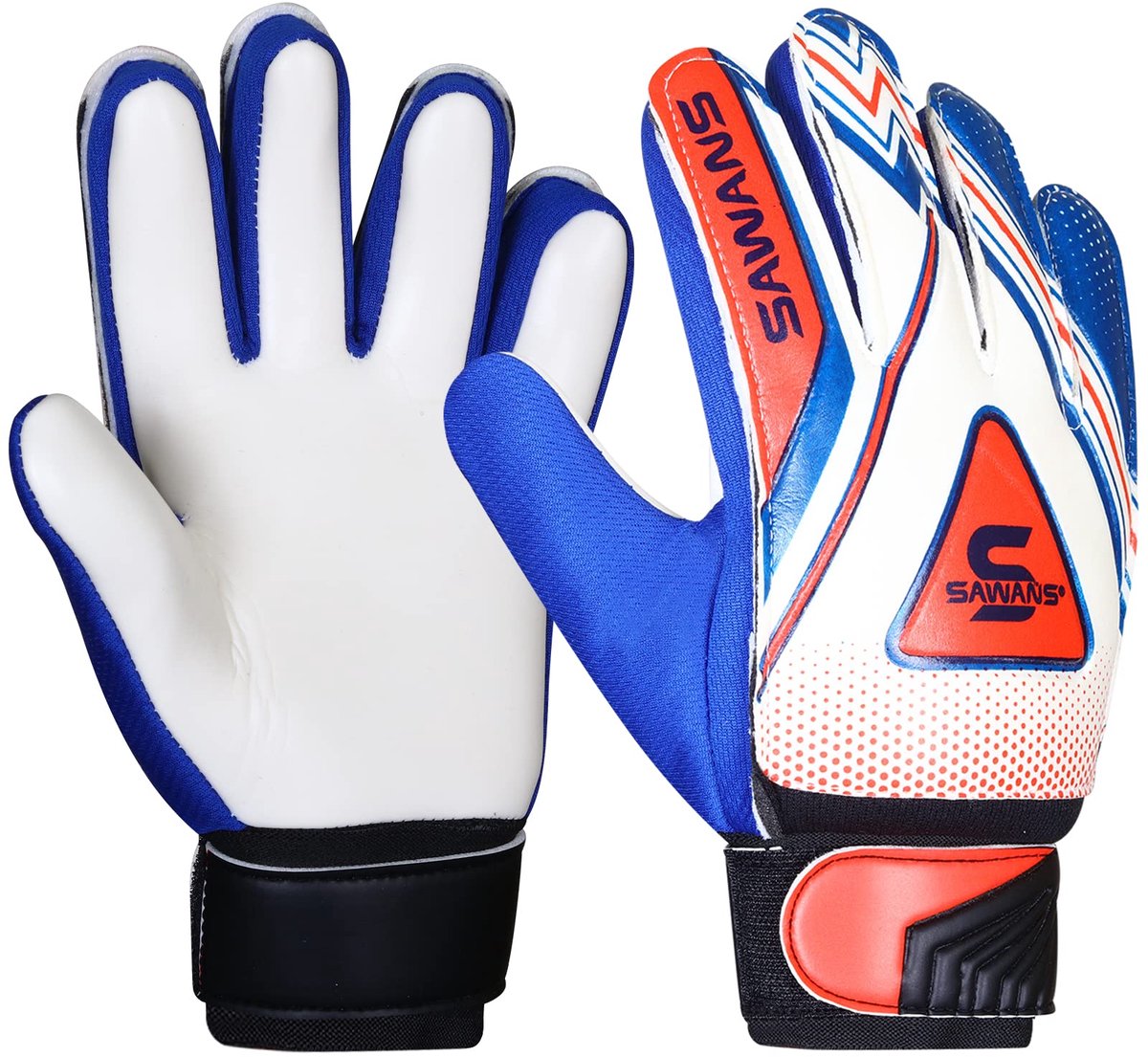 SAWANS Voetbalhandschoenen voor jongens, met sticky grip receiver, jeugd-voetbalhandschoenen voor kinderen van 8-12 - ShopVlot