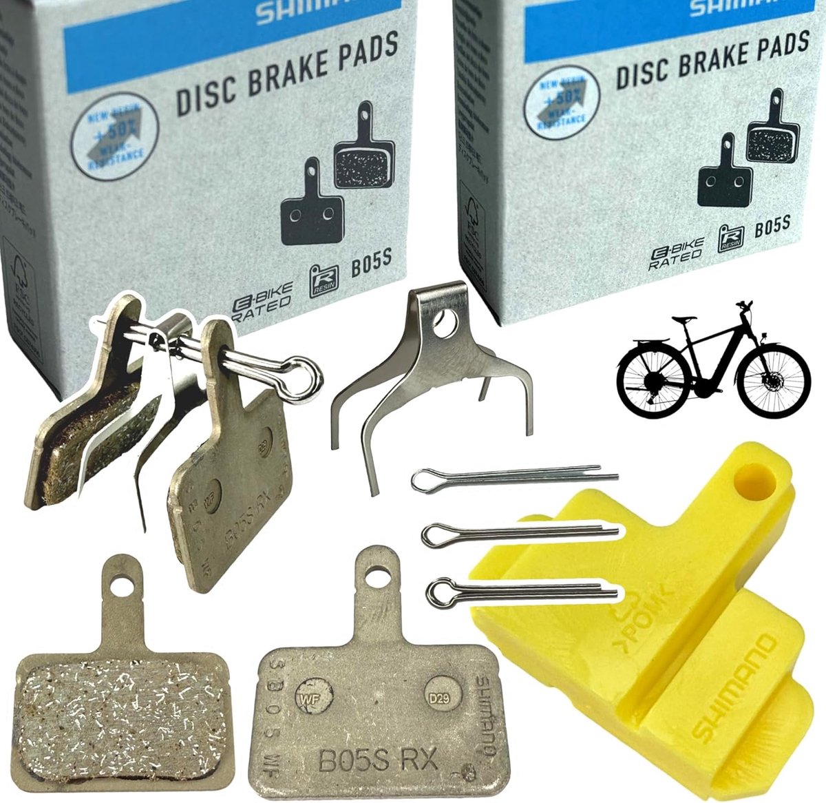 F26 Original B05S RX Resin Blister Compatible with Shimano (B01S, B03S) Bicycle MTB City Tour Trekking E-Bike - ShopVlot