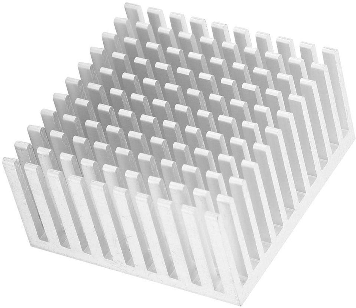 5Pcs Aluminum Cooling Block 40x20x40mm Heatsink for High Power LED Amplifier Transistor Radiator Fin Module Silver - ShopVlot