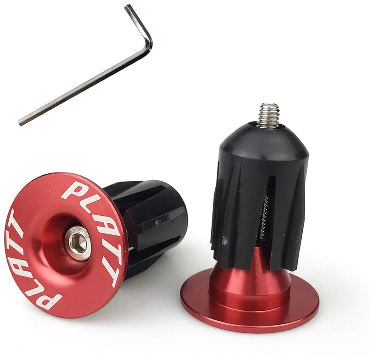 PLATT Bicycle Rod End Plugs Aluminum MTB Road Bike BMX Handlebar End Caps (1 Pair) - ShopVlot