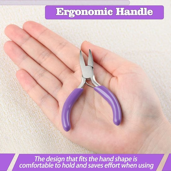 Mini Flat Nose Pliers 7.5cm Duckbill Pliers Mini Pocket Pliers Mini Precision Pliers for Jewelry Making, Wire Bending - ShopVlot van MINI — afbeelding 4