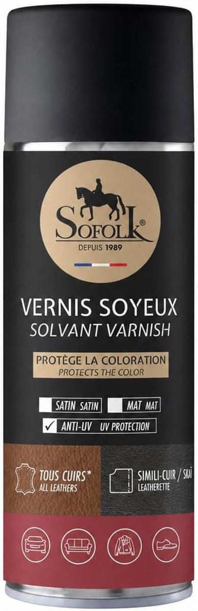 Lederpolish 400 ml - kleurloos - mat - beschermt tegen slijtage - ShopVlot