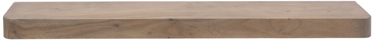 Giga Meubel Wandplank Carve - Bruin Hout - 150x25x8cm