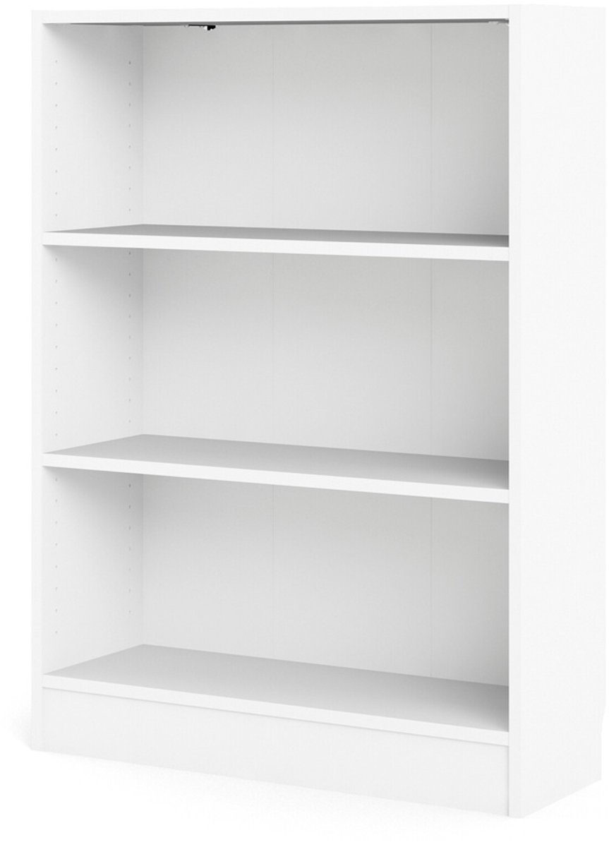 Boekenkast Basic Wit Open met 2 Planken- Giga Living