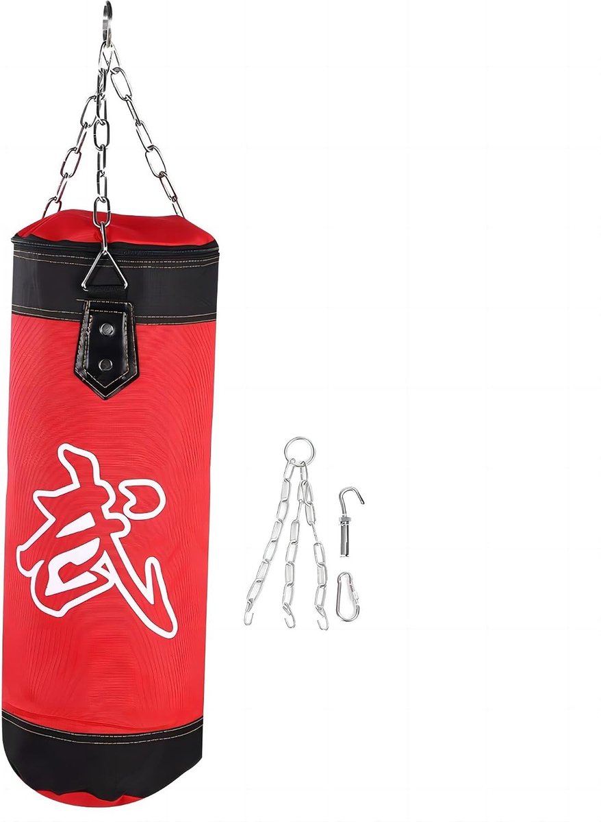 Bokszak, lege hangende bokszak, ongevulde zware bokszak, voor kickboksen, muay thai, boksen, vechttraining - ShopVlot