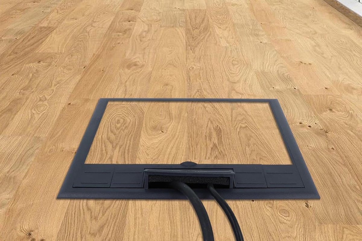 Ground tank flush-mounted socket floor socket 4-way with inserts from Livolo VDE socket, network module, HDMI module - ShopVlot