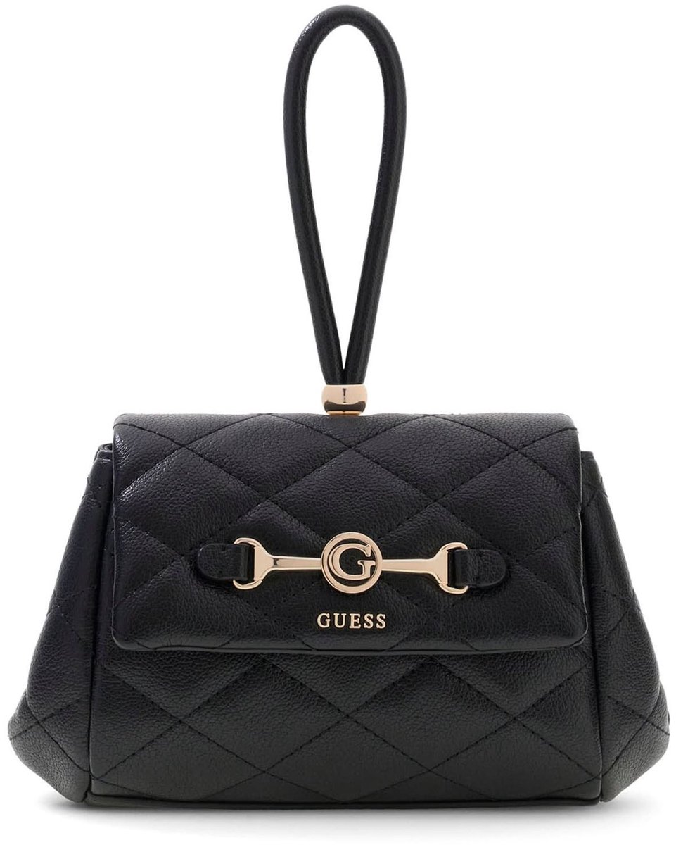 GUESS schoudertas Frances Mini Flap Crossbody Bag Black zwart