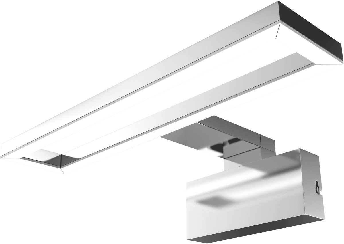 OSRAM lamp chroom, 4000 K, koel wit, 500 lm, 9 W, acrylonitril-butadieen-styreen (ABS), 120° bundelhoek