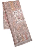 AVANT-GARDE PARIS Kashmiri Jamawar Sjaal - Multi 77 inch x 29.5 inch - Polyester-Wol met traditionele ontwerpen